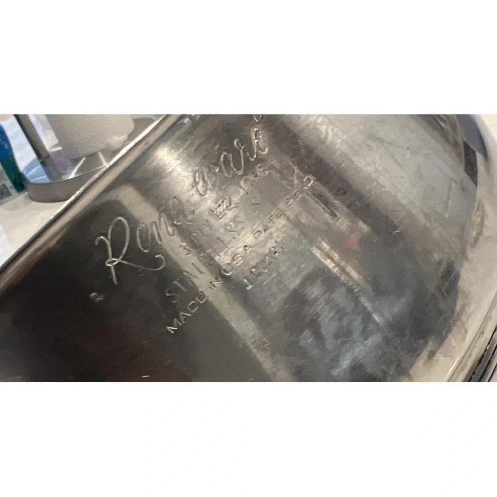 Vintage Rena Ware 18-8 Stainless Steel 3 Ply 4 QT   Pan Pot Handle. No Lid
